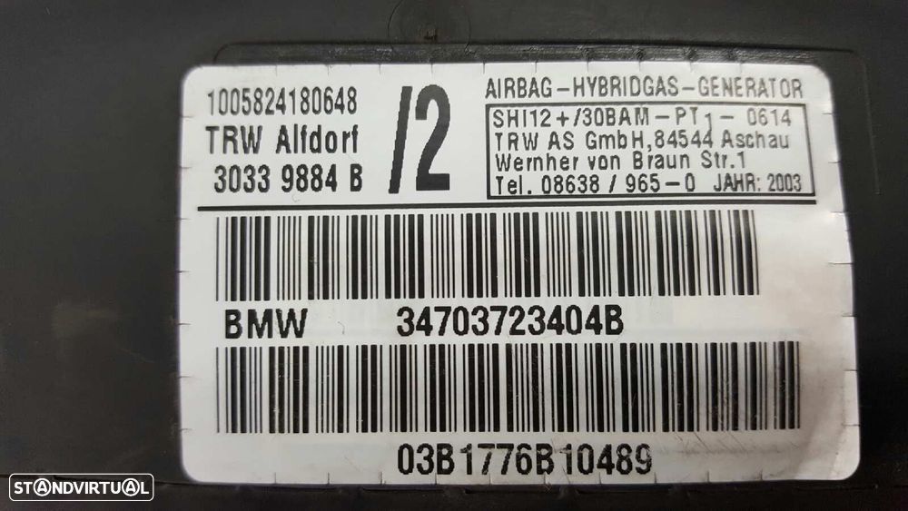 AIRBAG PORTA DIANTEIRA DIREITA BMW X5 (E53) 3.0D - 2