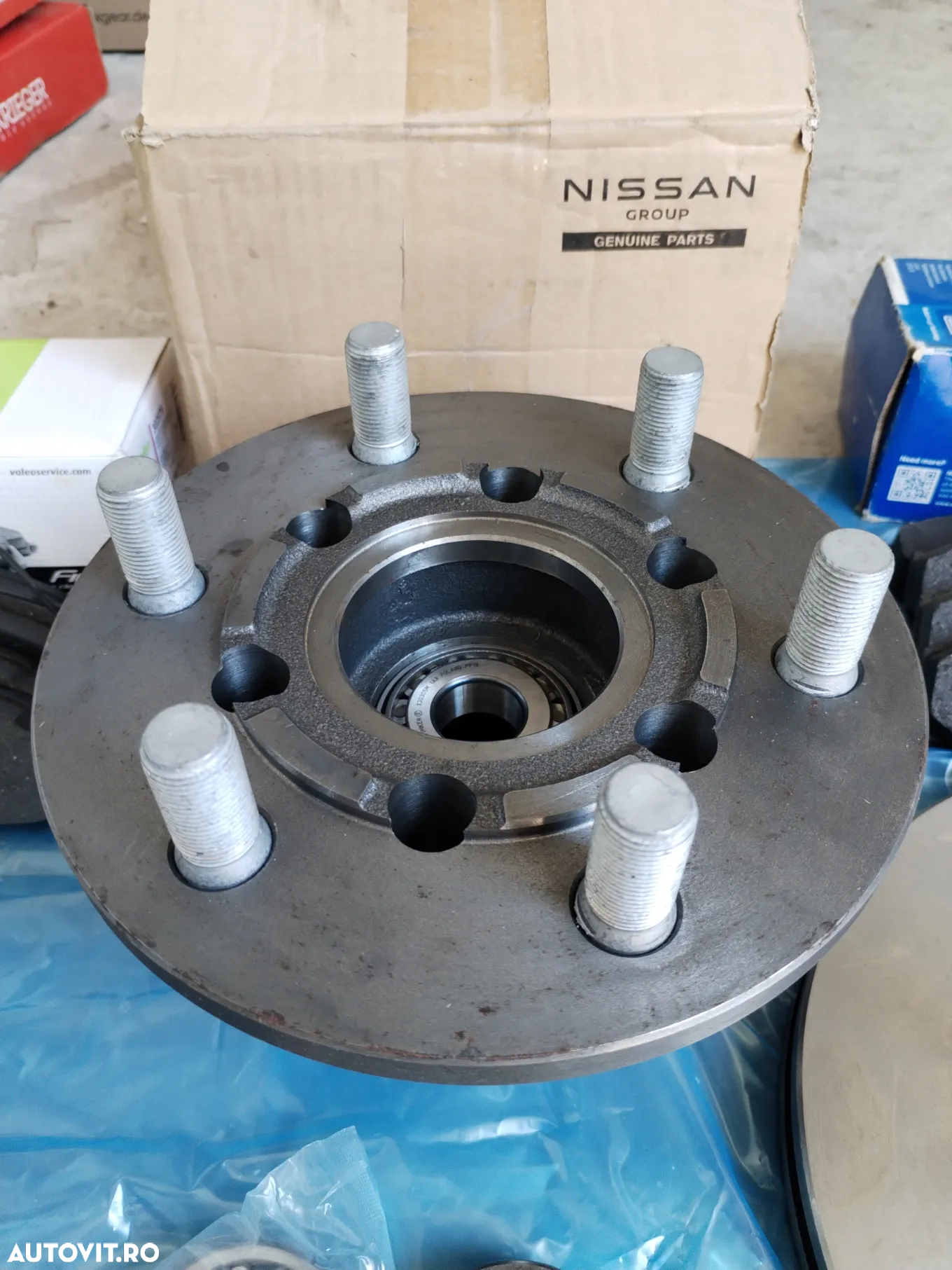 Butuc roata fata NISSAN ATLEON L35 ECO-T100 L35-09 EBRO L35-08 SEMERING ROATA RULMENTI DISC PLACUTE SURUBURI KIT PIVOTARE - 6