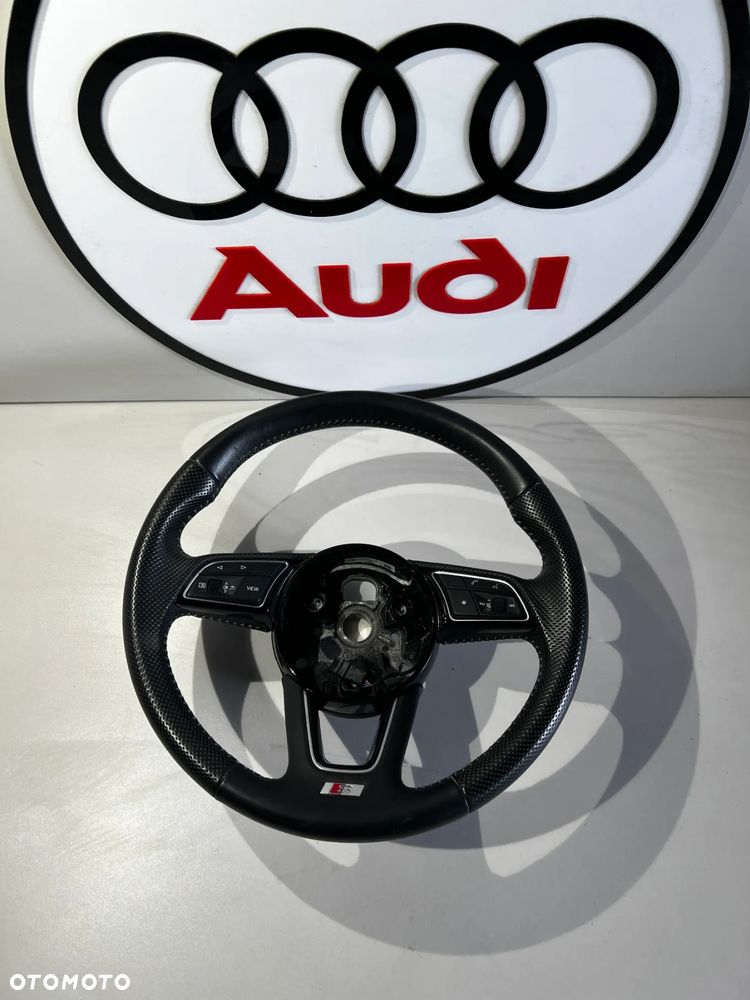 AUDI A4 B9 A5 F5 8W S-LINE KIEROWNICA SKÓRZANA MULTI ŁOPATKI 8W0419091EQ  JAK NOWA PRZEBIEG 6 TYS.* - 1