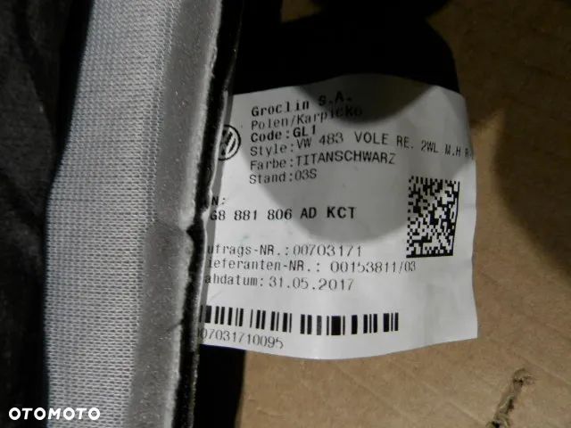 FOTEL FOTELE OPARCIE  LEWE PRAWE POSZYCIE TAPICERKA SKORA ALCANTARA TITANSCHWARZ KCT VOLKSWAGEN ARTEON 3G8 R LINE ORYGINAŁ KCT - 10