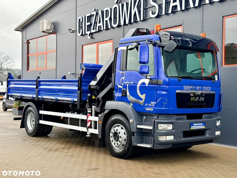 MAN TGM TGL TGS 18.250 // wywrotka 3-S + HDS HMF 1420 - K2 // budowlanka // energetyka //żuraw dzwig kran crane // Świeżo sprowadzony - 10