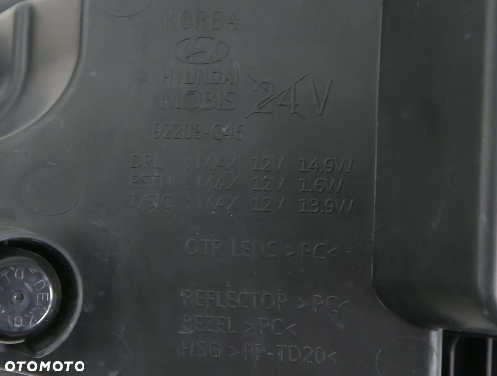 HYUNDAI i30 III Lift 2020 - 2024 Lampa DRL LED zaślepka zderzak R ORYGINAŁ - 10