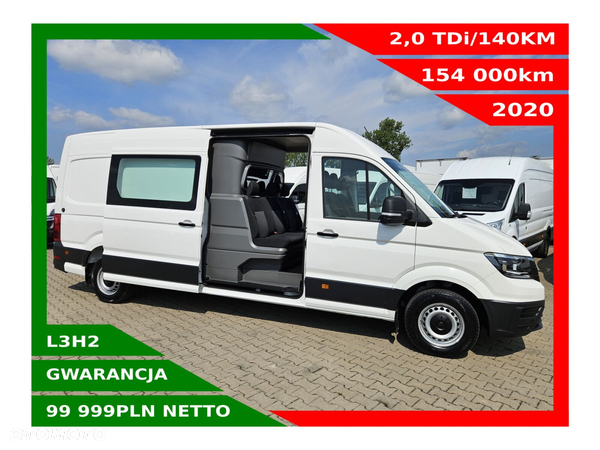 Volkswagen Crafter L3H2 *99999zł NETTO* Brygadówka 6 osób 2.0TDi/140KM