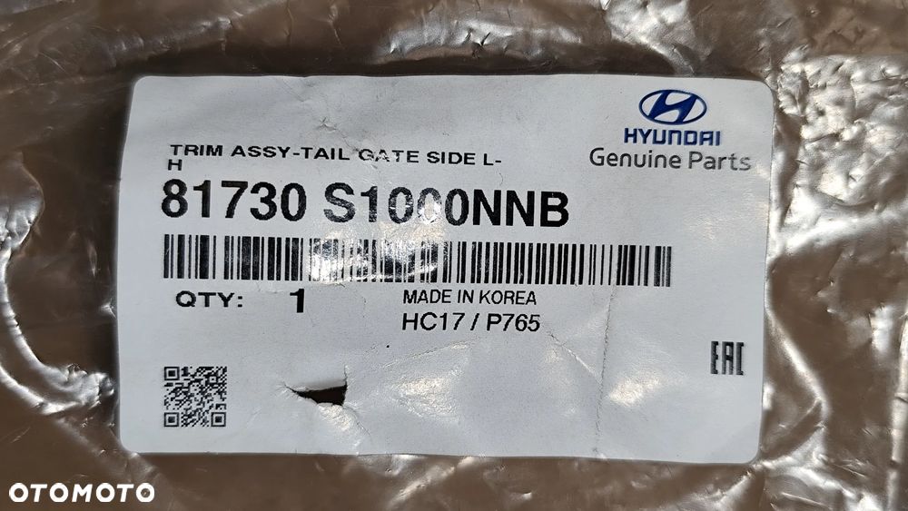 BOCZEK TAPICERKA WYKOŃCZENIE KLAPY BAGAŻNIKA HYUNDAI SANTA FE 81730S1000NNB - 3