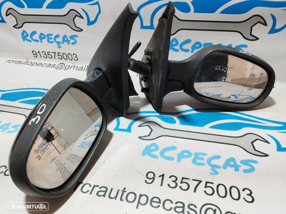 ESPELHO RETROVISOR ESQUERDO DIREITO RENAULT CLIO II 2 MK2 7700415325 7700415326 MANUAL ESPELHOS RETROVISORES - 8