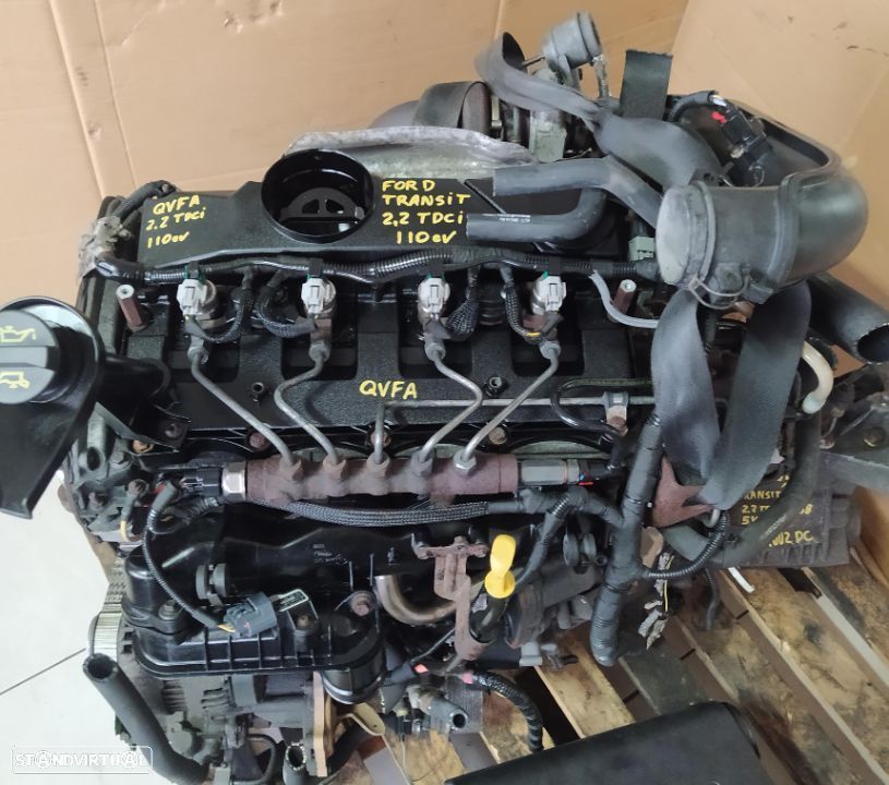 Motor Ford Transit 2.2TDCI 110cv QVFA caixa 5 velocidades 6C1R 7002 DC - 1