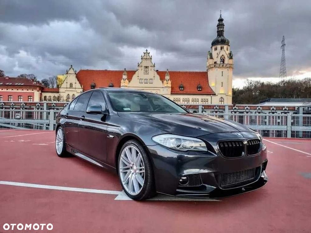 Przednia Dokładka Zderzaka BMW F10 F11 M-pakiet Spoiler Czarny połysk - 2