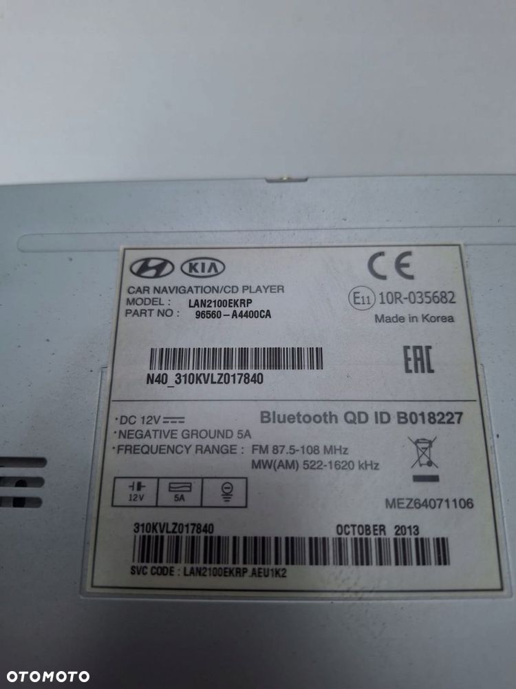 radio nawigacja kia carens iv 2014 96560a4400ca 96560-a4400ca - 4