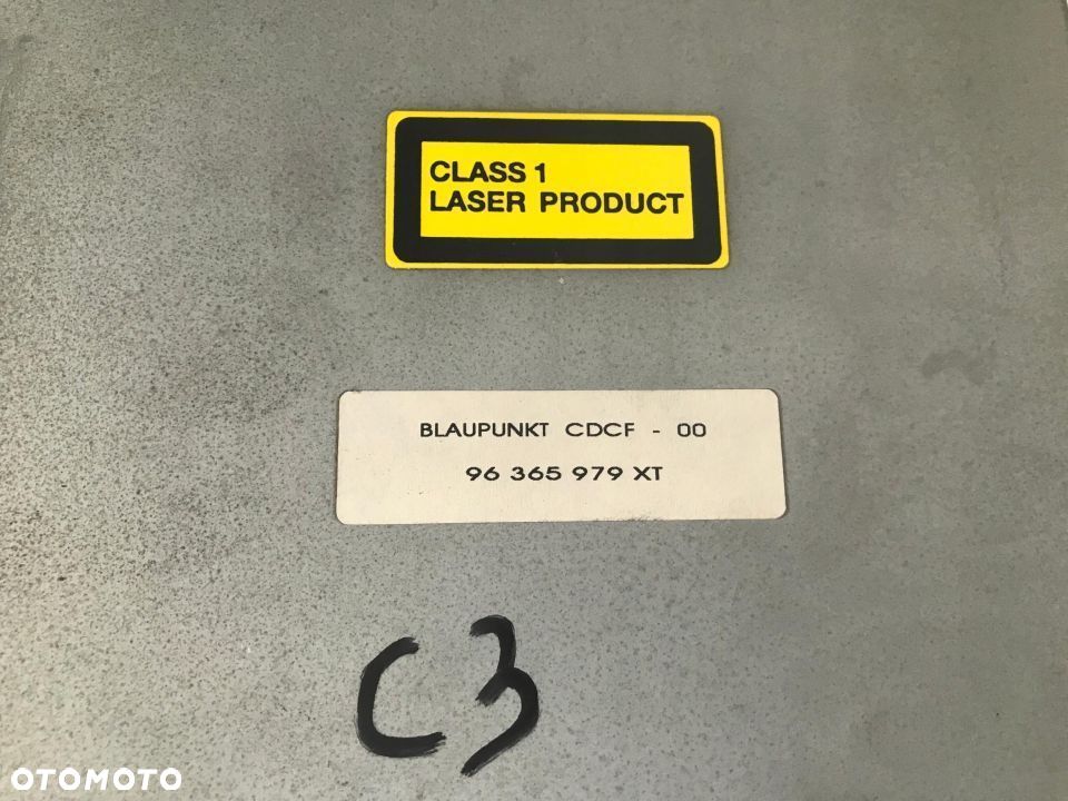 Radio CITROEN C3 I Peugeot 307 zmieniarka czytnik dvd CD moduł BLAUPUNKT na 5 płyt 96365979XT - 2