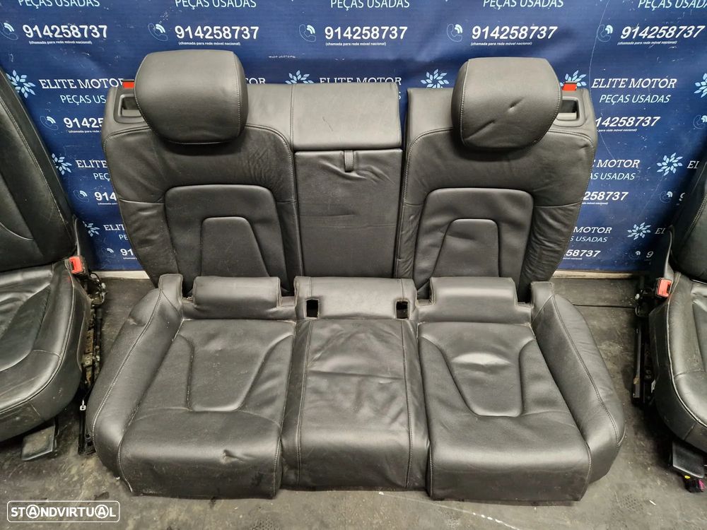 Jogo de bancos usados AUDI A5 8T COUPE PELE PRETOS - 3