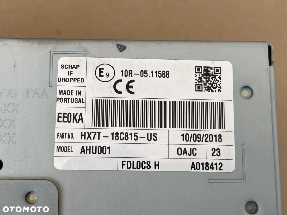 Radio nawigacja Ford EcoSport II lift 2018r. OE HX7T-18C815-US - 2