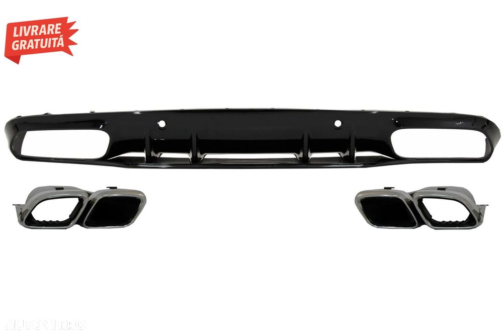 Difuzor Bara Spate MERCEDES C-Class C205 A205 Coupe Cabriolet (2014-2019) Facelift- livrare gratuita - 1