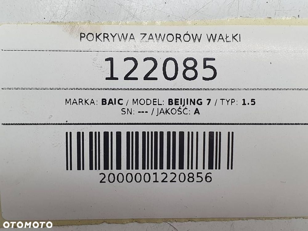 POKRYWA ZAWORÓW WAŁKI ROZRZĄDU BAIC BEIJING X75 7 2024 - 10