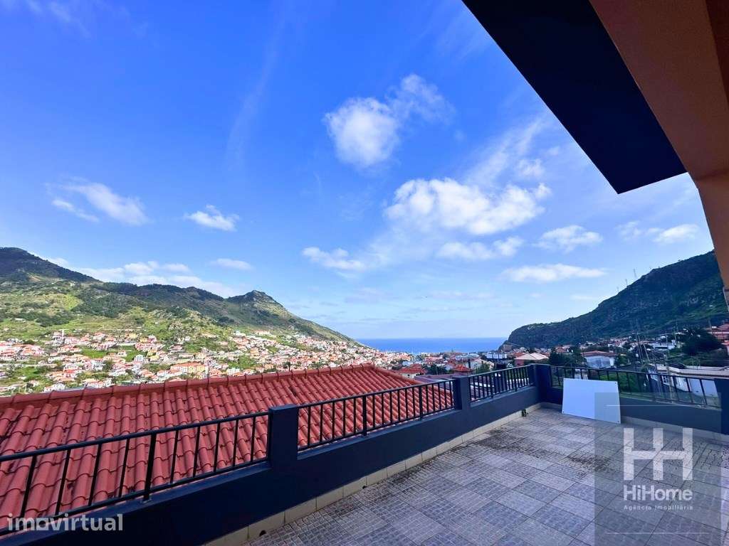 Moradia T2 com vista mar e cidade de Machico e terreno para cultivo - Grande imagem: 2/32