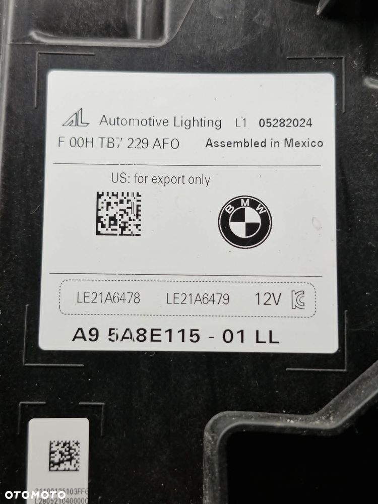 BMW X5 G05 X6 G06 LIFT ADAPTIVE LASER SHADOW LINE BLACK LCI LED LAMPA LEWA/PRAWA PRZÓD 5A8E11501/5A8E11601 - 34