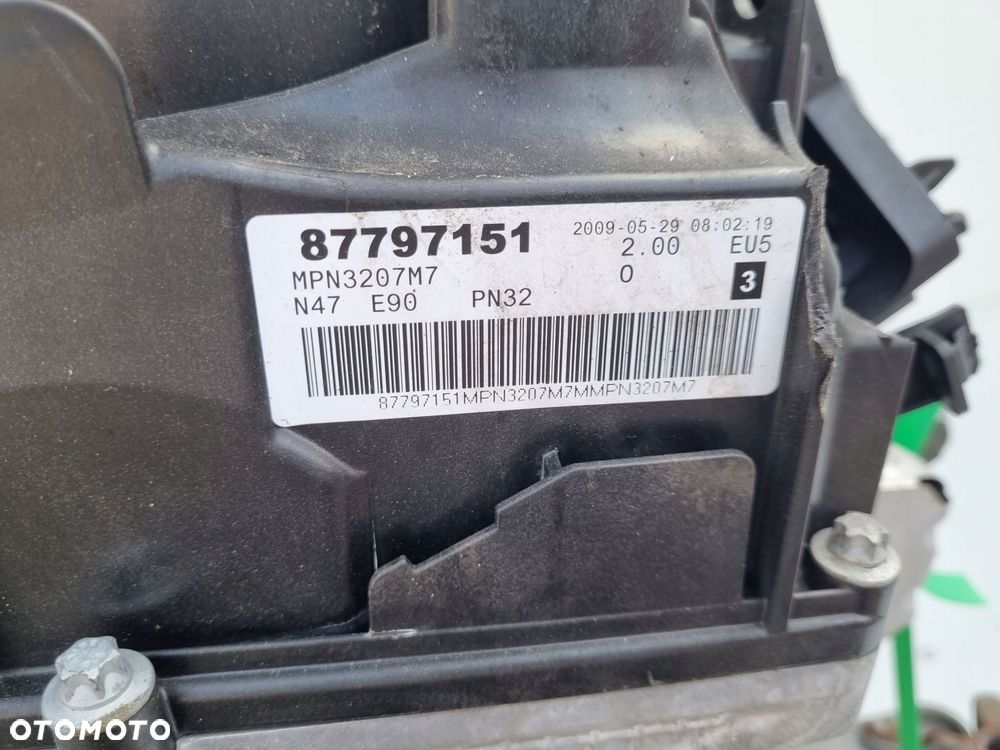 SILNIK KOMPL BMW E81 E87 E88 2.0 D DIESEL wtryski piezoelektryczne N47D20C - 9