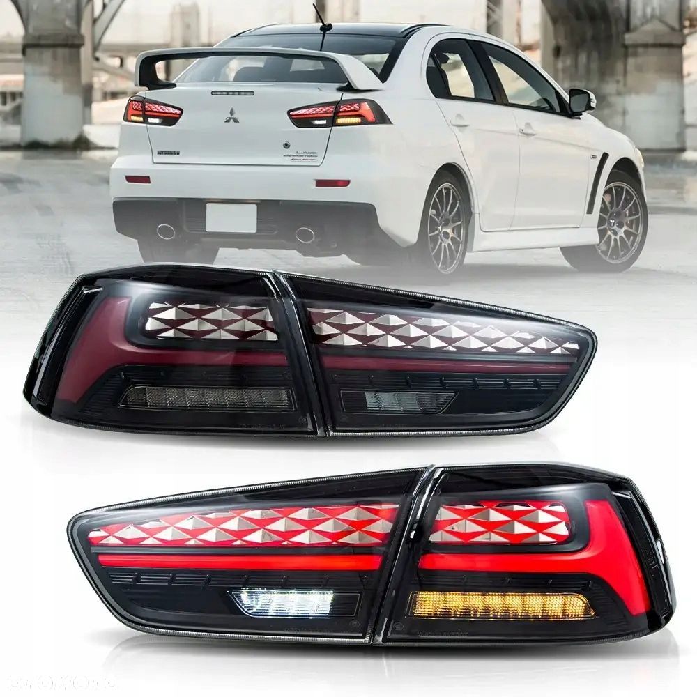 Lampy tylne kpl Vland Led Tuning Mitsubishi Lancer VIII 8 sedan 07-18 EVO X - 5