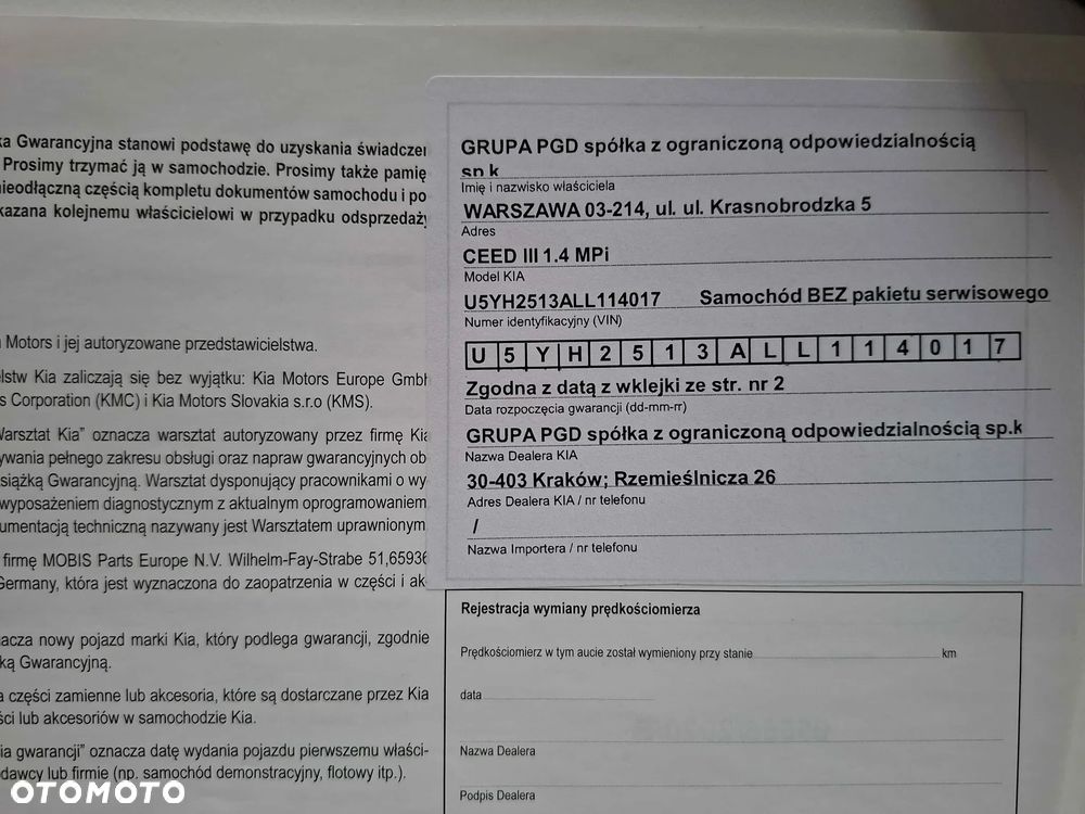 Kia Ceed 1.4 L - 19