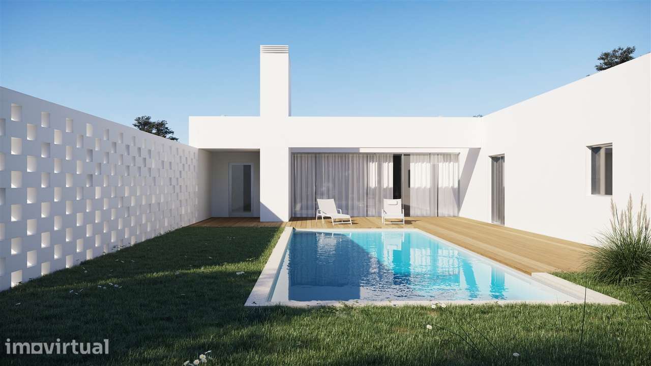 Moradia T3+1 Térrea com Piscina | Ervedeira | Coimbrão - Grande imagem: 5/27