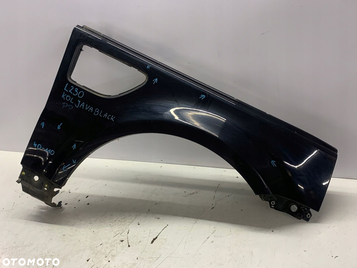 BŁOTNIK PRAWY PRZÓD RANGE ROVER SPORT I L320 KOL. JAVABLACK 05-13 LAK ORG - 3