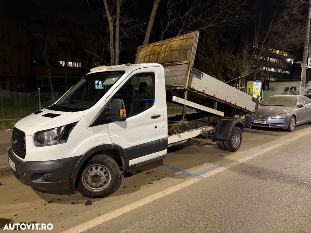 Ford Transit 2020 Tranzit Punte Dubla L3 Basculare Bena Fixa 2 bucăți Unic Proprietar km reali facturi service istoric Dokka 3 Locuri Aer Condiționat Navi Nu Crafter Sprinter Iveco 35c Boxer - 3