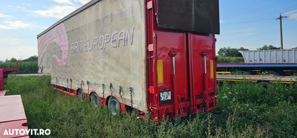 Nooteboom Trailer 3 axe cu prelată - 1