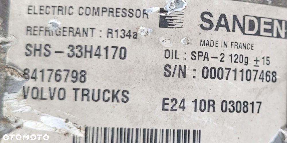 SPRĘŻARKA KLIMATYZACJI VOLVO FH4 EURO 6 84176798 - 2