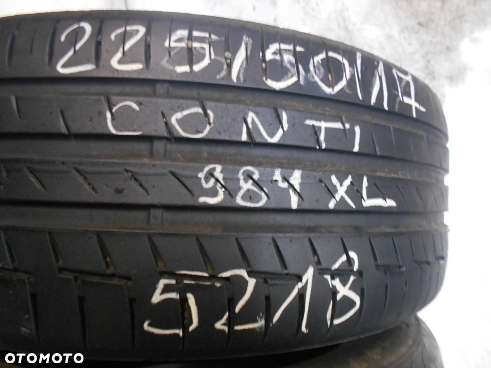 OPONY 225/50R17 CONTINENTAL PREMIUM CONTACT 6 XL DOT 5218 / 1017 8MM - 3