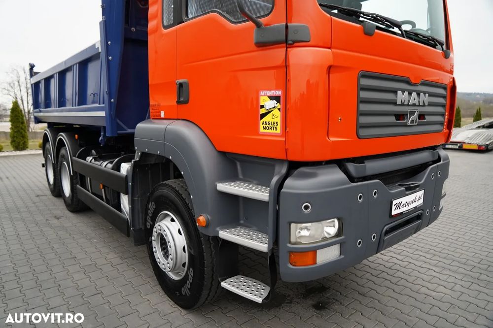 MAN TGA 33.350 / 6x4 / BASCUNĂ / BASCUNĂ HIDRODOXICĂ / MEILLER KIPPER / BORDMATIC / MANUALĂ / IMPORTATĂ - 16