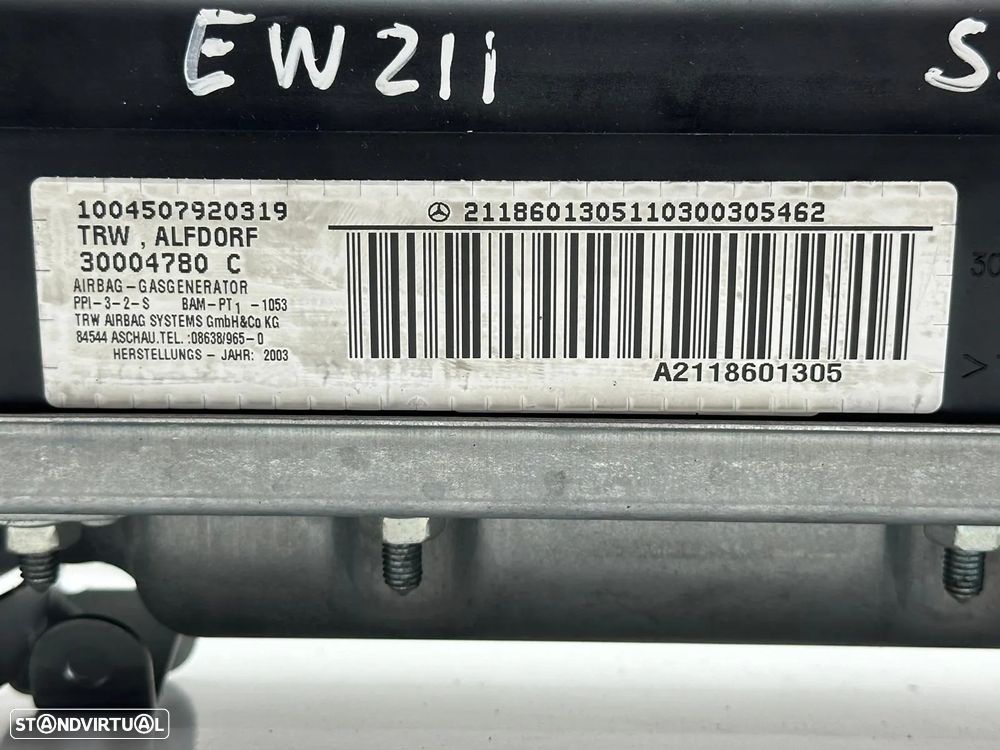 Airbag Passageiro / Condutor / Cintos Frente - Mercedes E W211 (2002) - 11