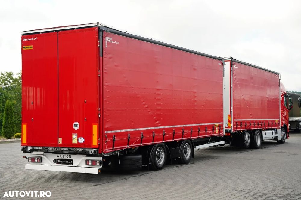 Volvo FH 460 / COMBINAȚIE TANDEM / 120 M3 / TRANSITION / I-SAVE / I-PARK COOL / PUNTE RIDICATĂ / DIRECȚIE / WIELTON / CORTINĂ ARMATĂ - 4