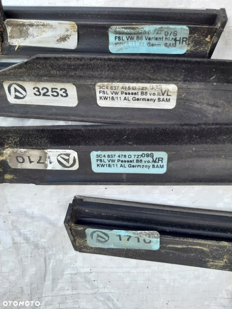 VW PASSAT B7 2011r KOMBI LC9X PAKIET CHROM SZYBA LISTWA DRZWI USZCZELKA TOP - 12
