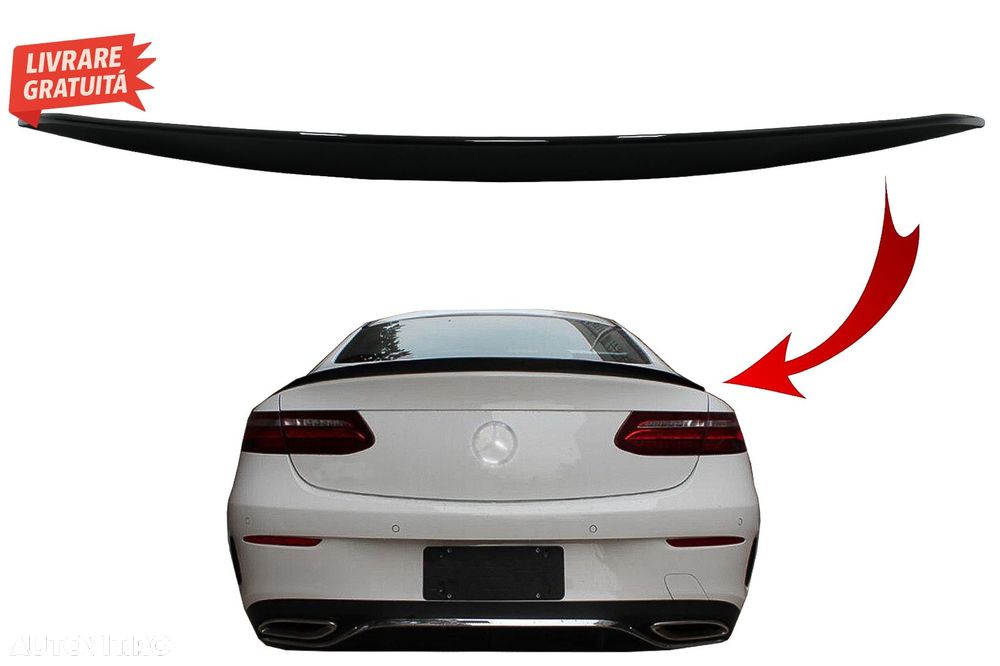 Eleron portbagaj Mercedes E-Class C238 Coupe (2016-up) Negru Lucios- livrare gratuita - 1