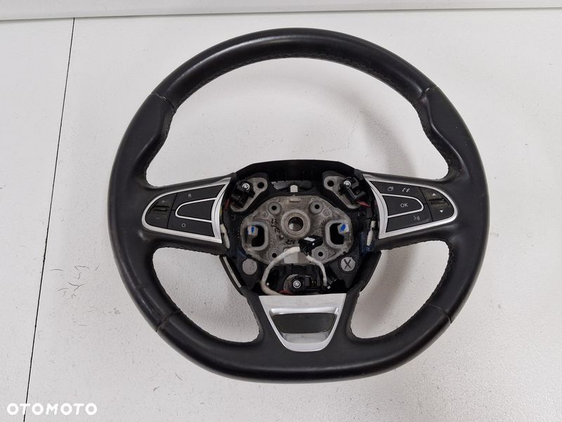 RENAULT KADJAR MEGANE SCENIC 4 IV KIEROWNICA SKÓRA MULTIFUNKCJA 484005825R - 1