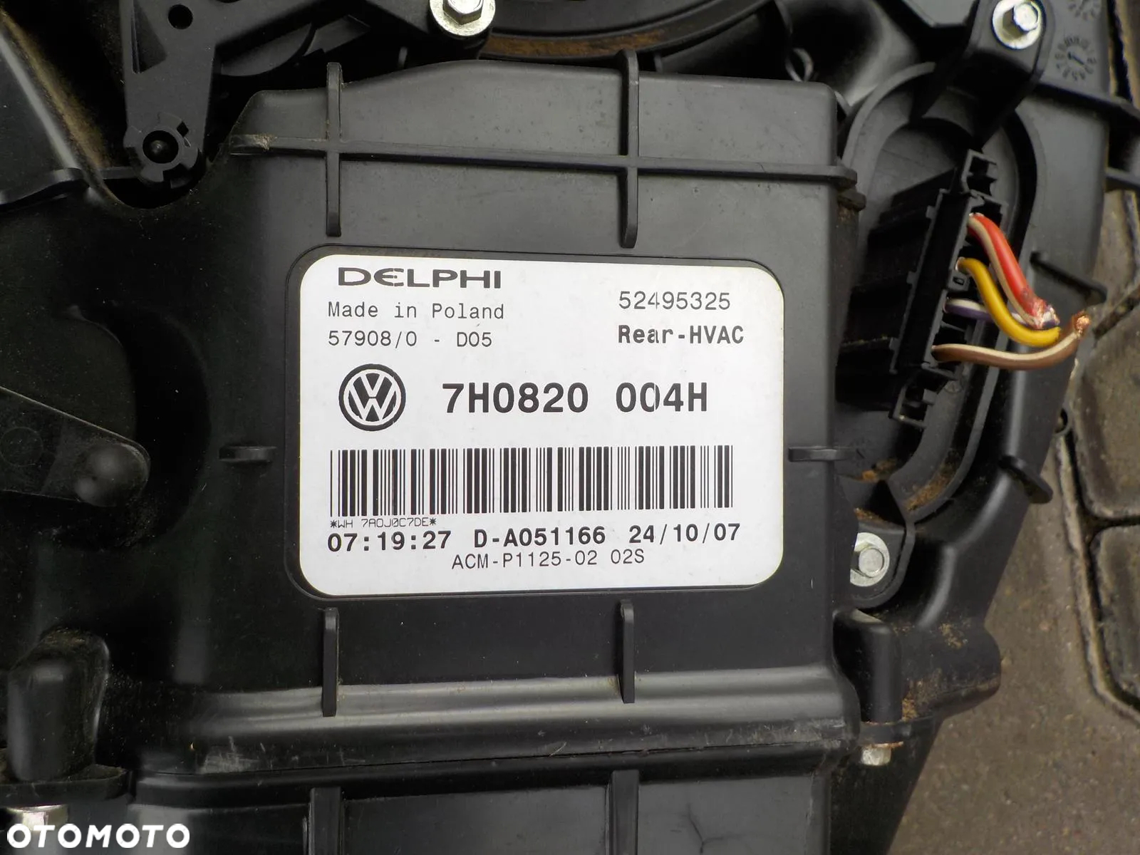 VW T5 DMUCHAWA PAROWNIK KLIMATYZACJI TYŁ - 3