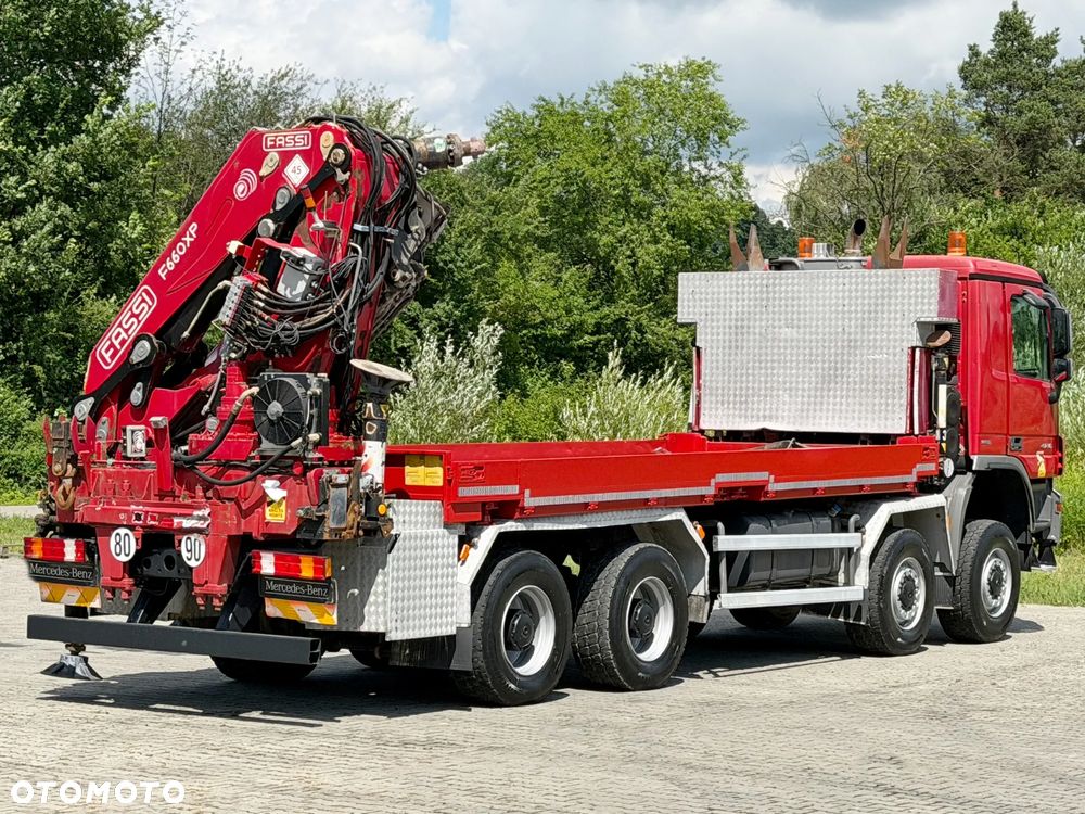 Mercedes-Benz Actros 4146 * SKRZYNIA 6,50 m + FASSI F600A + PILOT * 8x8 !! - 7