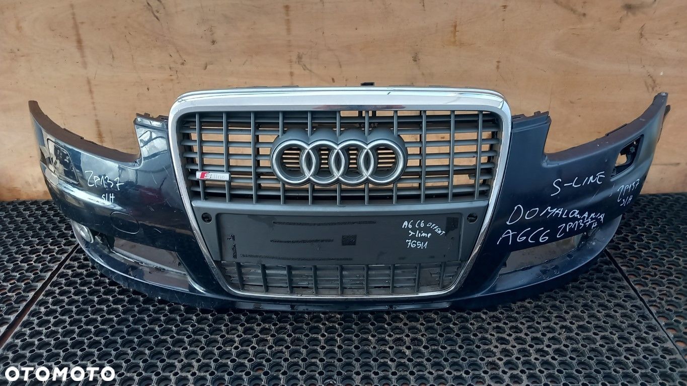 AUDI A6 C6 S-LINE ZDERZAK PRZÓD  SPRYSKI LZ7R - 1