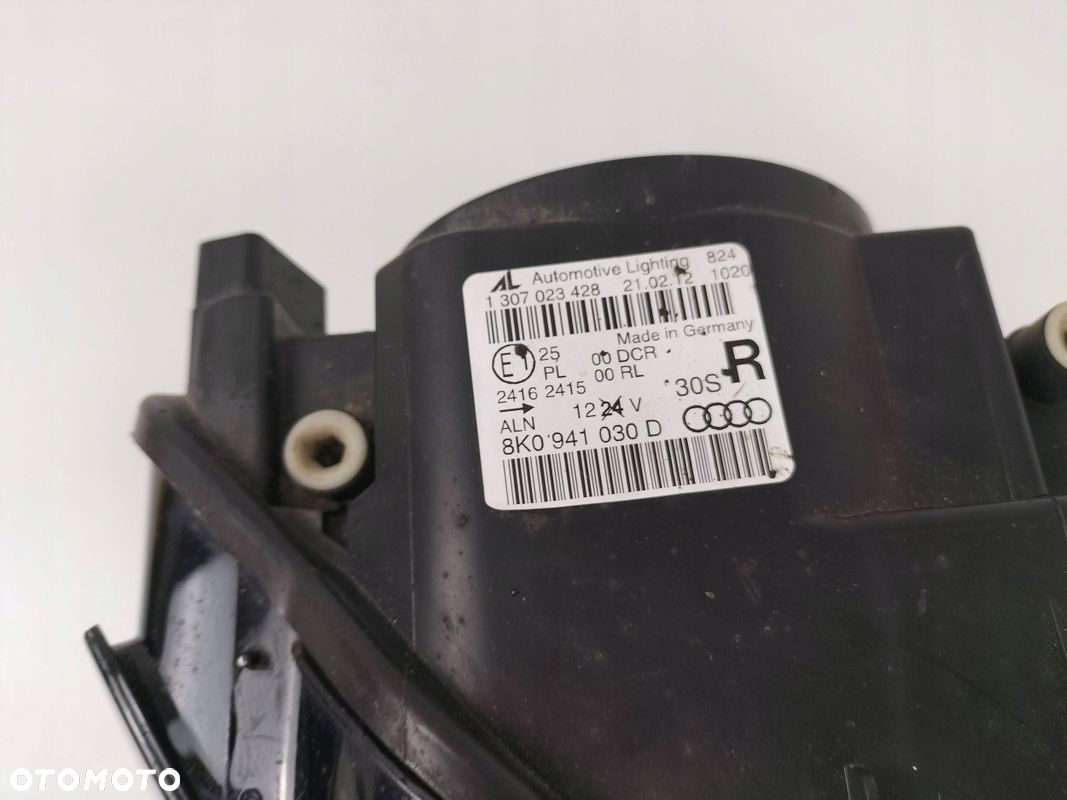 LAMPA PRZEDNIA PRAWA AUDI A4 S4 B8 8K0941030D ANGLIK - 6