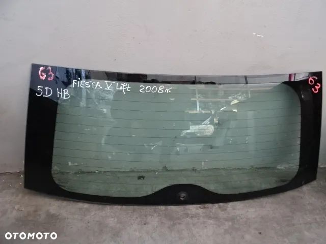 SZYBA TYŁ KLAPY FORD FIESTA V LIFT 05-08 NR63 - 1
