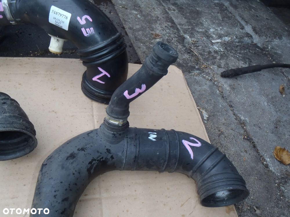 rura przewód odma powietrza turbiny przepływomierza fiat doblo Qubo fiorino 500 panda grande punto evo mito euro 4 5 1.3 multijet - 6