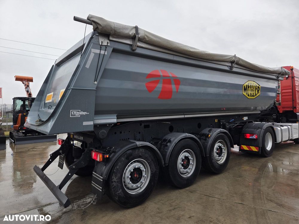 Meiller 3 axe, 28mc, axe SAF, prelata, roata rezerva, axa liftabila, picoare sprijin, masa propie 6,7t, scena vizitare, STARE FOARTE BUNA-posibilitate leasing 4 ani-PROMOTIE 23900 EUR+Tva - 4