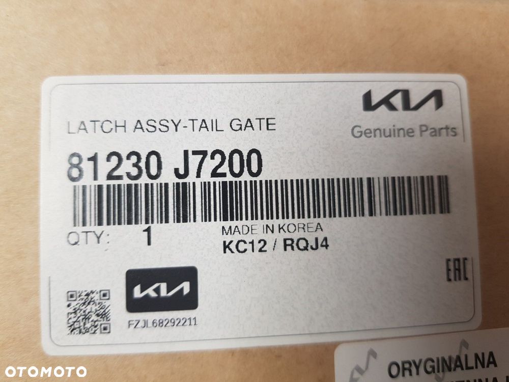ZAMEK TYLNEJ KLAPY BAGAŻNIKA KIA CEED III 3 KOMBI SW 18-25 81230-J7200 - 6