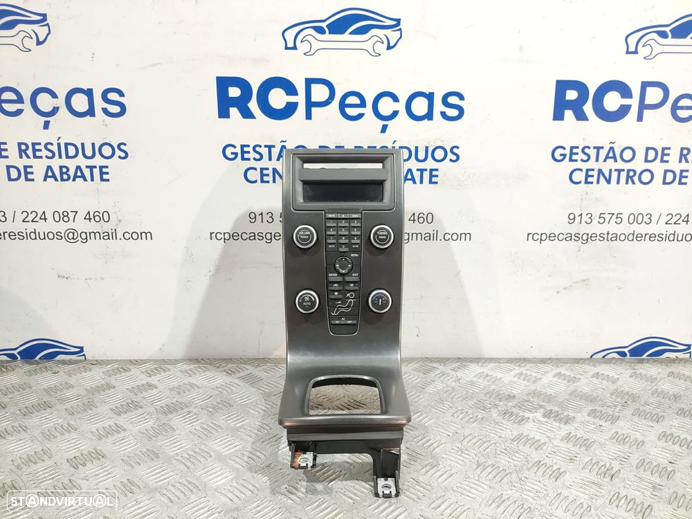 CONSOLA CENTRAL DISPLAY MULTIMEDIA COMANDOS CONTROLO CHAUFFAGE VOLVO S40 MK2 FACELIFT R-DESIGN ORIGINAL - 2