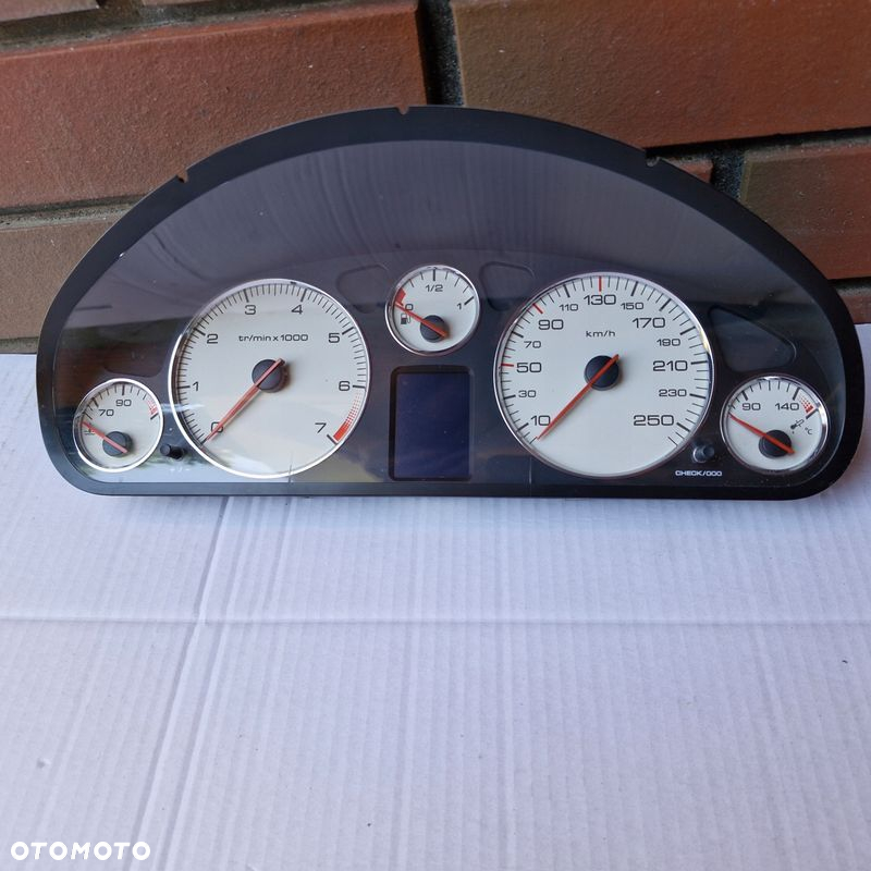 LICZNIK ZEGARY PEUGEOT 407 2.2B 9651855280 - 3