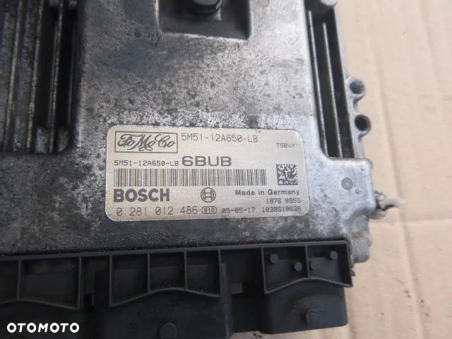 ZESTAW STARTOWY KOMPUTER STACYJKA IMMOBILIZER FORD FOCUS MK2 1.6 TDCI - 23