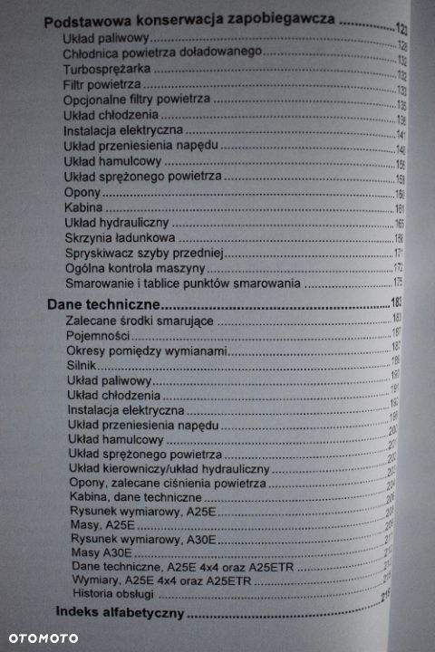 DTR, Instrukcja obsługi wozidła Volvo * A25E * A30E * - 4