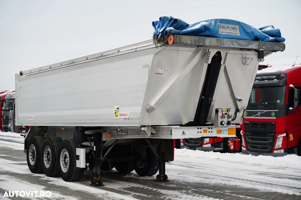 Benalu BASCULĂ BENALU / 27 m³ / ALUMINIU / AXĂ RIDICATĂ / GREUTATE: 5.100 KG / PERDĂ ELECTRICĂ - 1