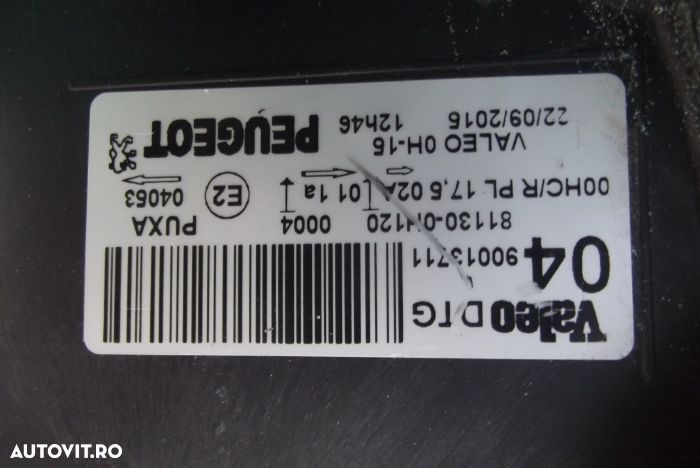 Far Peugeot 107 an 2005-2014 faruri stanga dreapta INTACTE faruri 107 - 4