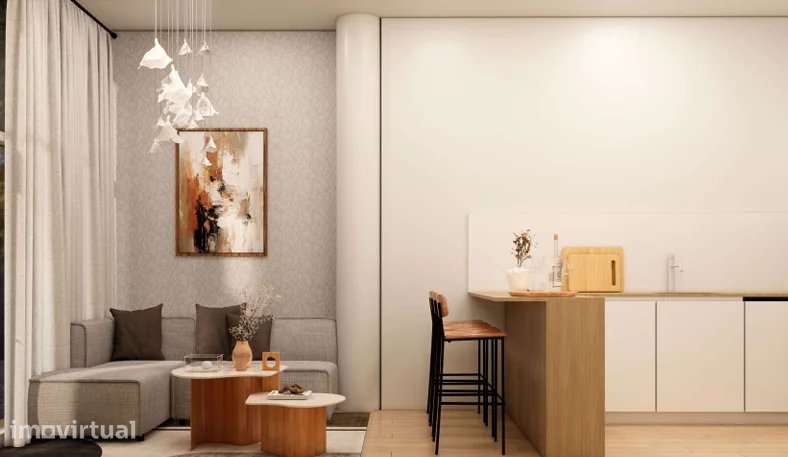 Apartamento T1 moderno em Parada de Todeia, 48 m² - Grande imagem: 4/6