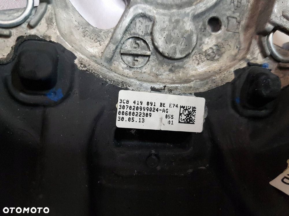 VW PASSAT B7 10-14r PASSAT CC GOLF VI KIEROWNICA SKÓRZANA 3C8419091BE - 14